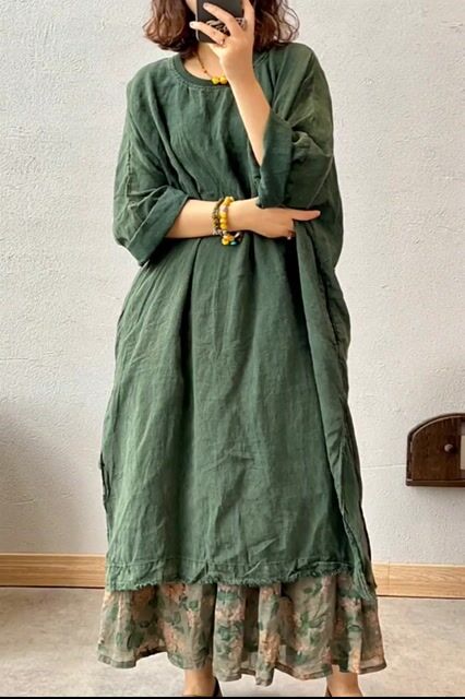 🔥Flash Sale🔥Only Today💥Women's Vintage Casual Solid Color Linen Dress And Skirt(Dress and Skirts are sold separately)