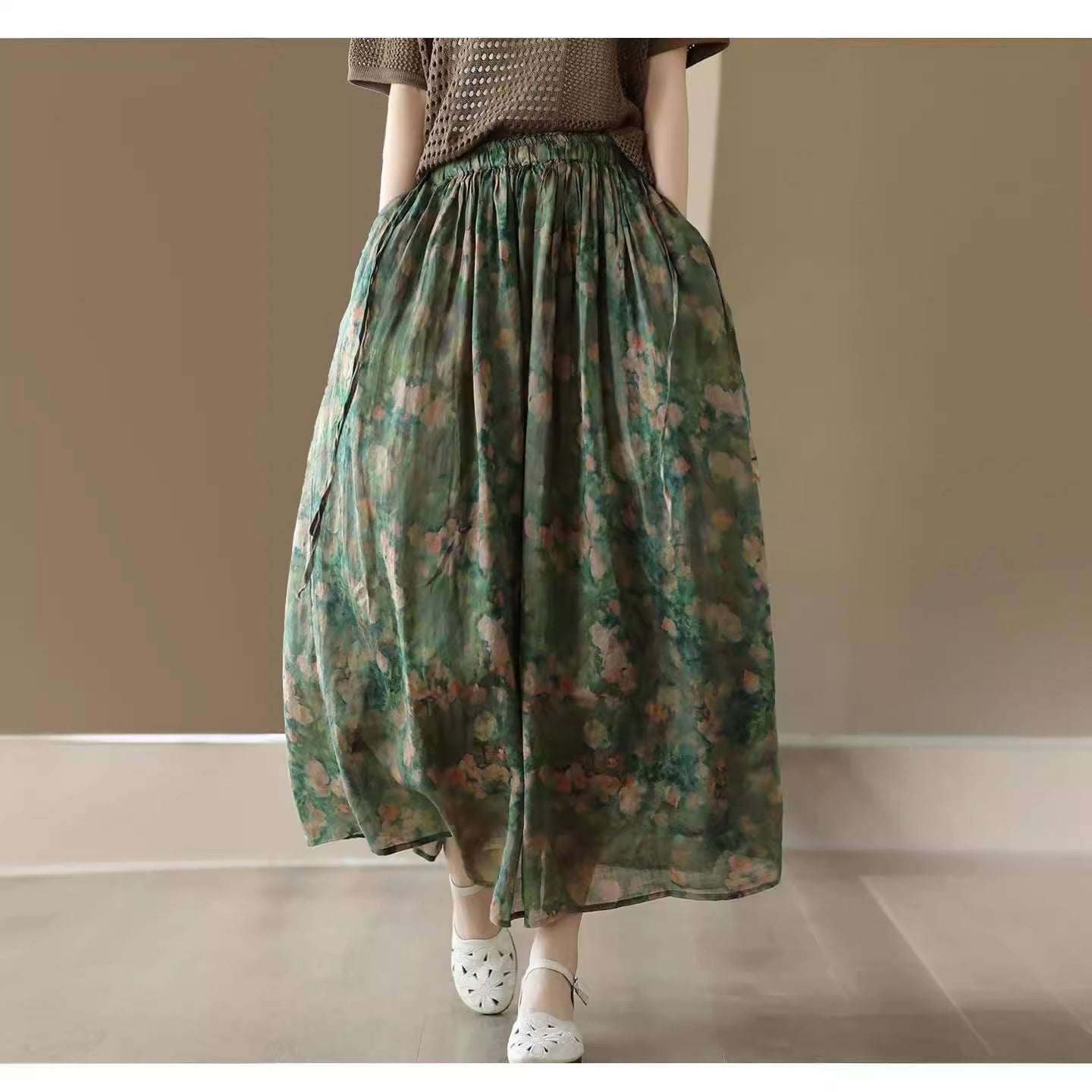 🔥Flash Sale🔥Only Today💥Women's Vintage Casual Solid Color Linen Dress And Skirt(Dress and Skirts are sold separately)
