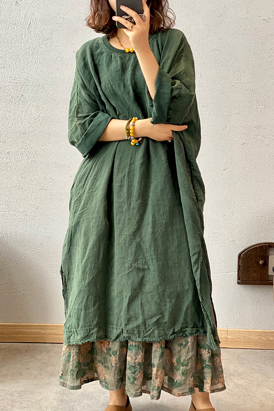 🔥Flash Sale🔥Only Today💥Women's Vintage Casual Solid Color Linen Dress And Skirt(Dress and Skirts are sold separately)